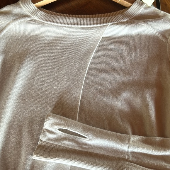 lululemon Bring it Backbend Sweater - Heathered Dune - size 8 - Picture 3 of 9